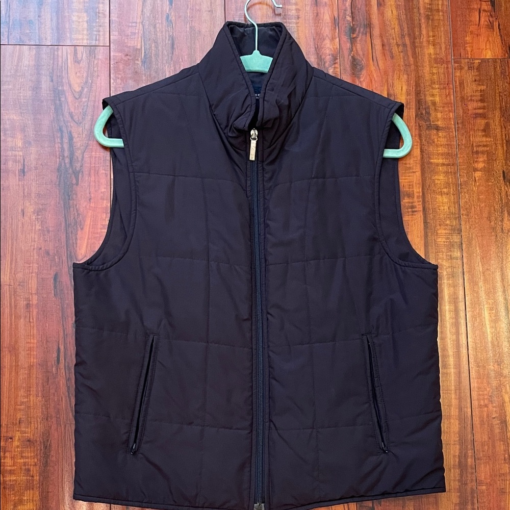Corneliani Collection men's puffer vest in navy S/M